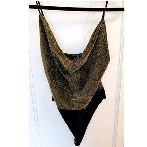 Gold shimmer bodysuit